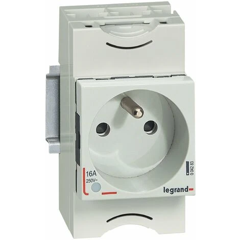 LEGRAND Prise de courant - 10/16 A - 250 V~ - 2P+T - à éclips et à voyant LEGRAND Prise De Courant - 10/16 A - 250 V~ - 2P+T - à éclips Et à Voyant -LEGRAND Soldes 10571299 1