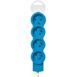 Rallonge Multiprise - 4x2P+T 16A - 230V - Cordon 1,5m - Bleu - Legrand