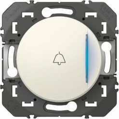 Poussoir - Voyant Lumineux - Marquage Sonnete - Dooxie - 6A 250V Blanc - Legrand