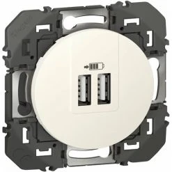 Dooxie Chargeur - 2 USB - A+A - 2.4A - 12W - Blanc - Legrand