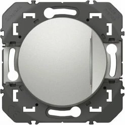 Poussoir Simple - Voyant Lumineux - Dooxie - 6A - 250V - Aluminium - Legrand