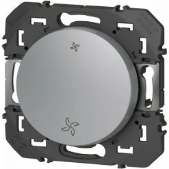 Interrupteur Commande VMC - Dooxie - Aluminium - Legrand