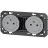 Double Prise De Courant 2P+T Précâblées - Affleurante Dooxie Aluminium - Legrand -LEGRAND Soldes 14456741 1