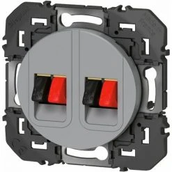 Prise Haut - Parleur Double - Dooxie - Aluminium - Legrand