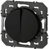 Double Interrupteur Ou Va-et-vient, Dooxie - 10A - AX175 - 250V - Noir Legrand -LEGRAND Soldes 14456753 1