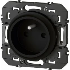 Prise De Courant Easyréno 2P+T Faible Profondeur Dooxie 16A - Noir - Legrand