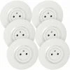 Lot De 6 Prises De Courant Affleurante Avec Terre Dooxie Blanc Griffes Non Fournies - Legrand -LEGRAND Soldes 14456800 1