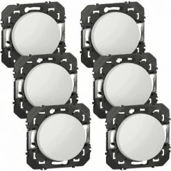 Lot De 6 Interrupteurs Ou Va-et-vient Dooxie - Blanc - Composable - Legrand