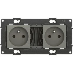 LEGRAND Double Prise De Courant Précâblée Altège 16A - Nuage - Bticino