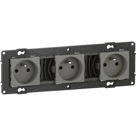 LEGRAND Triple prise de courant précâblée Altège 16A - Nuage - Bticino LEGRAND Triple Prise De Courant Précâblée Altège 16A - Nuage - Bticino -LEGRAND Soldes 14456836 1