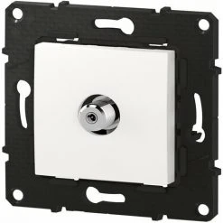 LEGRAND Prise Télévision Simple Type F à Visser Altège - Neige - Bticino