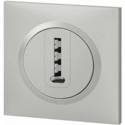 Prise Téléphone En T Dooxie Aluminium - Complet - Legrand