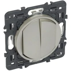 LEGRAND Double Va Et Vient 10 Ax Complet Titane (067707)