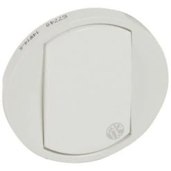 LEGRAND Enjoliveur Antimicrobien Céliane Pour Interrupteur, Va-et-vient Ou Poussoir Blanc (067740)