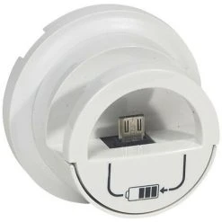 LEGRAND Enjoliveur Céliane Prise Double Pour Chargeur USB Version Dock Blanc (068210)