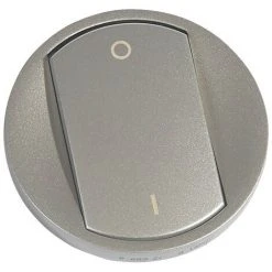 LEGRAND Enjoliveur Doigt Large Céliane Pour Interrupteur Bipolaire Finition Titane (068321)