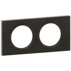 LEGRAND Plaques Céliane Ardoise - Plaque Céliane Matières 2 Postes Finition Ardoise (069372)