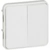 LEGRAND Double Interrupteur Ou Va-et-vient Plexo Composable IP55 10AX 250V Blanc Artic Antimicrobien (070726) -LEGRAND Soldes 15249550 1