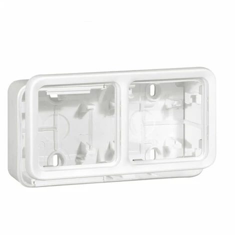 LEGRAND Boîtier à embouts 2 postes horizontaux Plexo composable IP55 blanc Artic antimicrobien (070742) LEGRAND Boîtier à Embouts 2 Postes Horizontaux Plexo Composable IP55 Blanc Artic Antimicrobien (070742) -LEGRAND Soldes 15249555 1