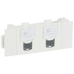 LEGRAND Double Prise RJ45 Catégorie5e FTP Spéciale Goulotte à Clippage Direct Mosaic 3 Modules Blanc (076542)