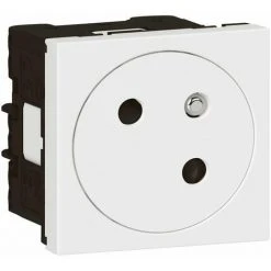 LEGRAND Prise De Courant 2P+T Mosaic Link 2m Fb Blanc Standard (077105L)