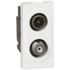 LEGRAND Prise TV SAT Mosaic 1 Module Blanc (078795)