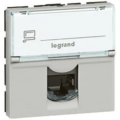 LEGRAND Prise RJ45 Catégorie6 FTP Mosaic 2 Modules Alu (079465)