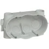 Boites D'encastrement Legrand Béton - Boîte Universelle Associable Batibox Pour Béton 2 Postes Profondeur 58mm (081942)