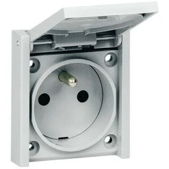 LEGRAND Prise De Courant 2P+T éclips Montage En Plastron Format Réduit (090335)