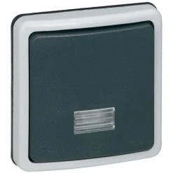 LEGRAND Interrupteur Ou Va-et-vient à Voyant 10 A Plexo IP66 Composable Gris (090480)