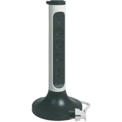 LEGRAND Rallonge Multiprise 4x2P+T 16A 230V Blanc Et Gris (050014-049410)