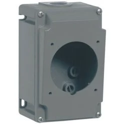 LEGRAND Boîtier Réversible Simple Hypra Pour Prises 2P+T, 3P+T Et 3P+N+T 32A 1 Entrée ISO25 Plastique (052940)