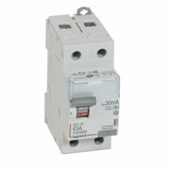LEGRAND Interrupteur Différentiel DX ID Arrivée Haute Et Départ Bas à Vis 2P 230V~ 63A TypeF 30mA 2 Modules (411592)