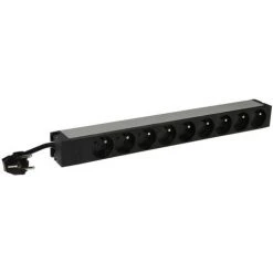 LEGRAND PDU Avec Voyant De Présence Tension 19pouces 1U LCS Avec 9 Prises 2P+T Et Cordon D'alimentation 3m Avec Fiche 2P+T 16A (646820)