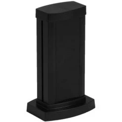 LEGRAND Colonnette Universelle 1 Compartiment Hauteur 0,30m Couvercle Et Corps En Alu Noir RAL9017 (653102)