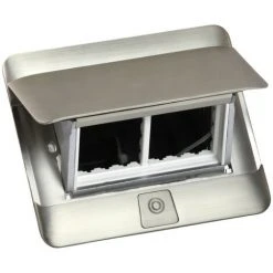 LEGRAND Pop Up Mobilier 4 Modules à équiper Livré Avec Kit D'installation Inox Mat (654000)