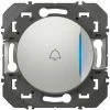LEGRAND Poussoir Simple Avec Voyant Lumineux Et Marquage Sonnette Dooxie 6A 250V~ Finition Alu Emballage Blister (095239) -LEGRAND Soldes 15359290 1