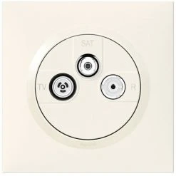 LEGRAND Prise TV R SAT 1 Câble Dooxie One Livré Avec Plaque Carrée Blanche Et Griffes (600753)