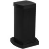 LEGRAND Colonnette à Clippage Direct 4 Compartiments Hauteur 0,30m Couvercle PVC Et Corps En Alu Noir RAL9017 (653042)