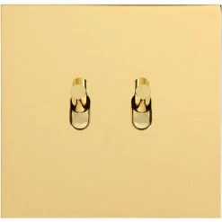 LEGRAND Art D'Arnould Univers Epure Double Va-et-vient Ou Interrupteur Or Miroir (67702)