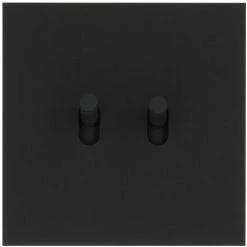 LEGRAND Art D'Arnould Univers Epure Double Va-et-vient Ou Interrupteur Noir Mat (67802)