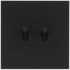 LEGRAND Art D'Arnould Univers Epure Double Poussoir Noir Mat (67812)