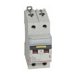 LEGRAND Disjoncteur DX³10000A - 10A - 2P - Courbe C - Vis/Vis
