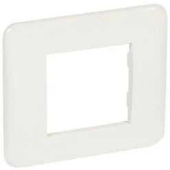 Plaque Legrand Vela Série 2 Places Blanc 680542