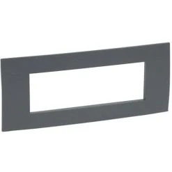 Plaque Legrand Série Vela Carré 506 Couleur Anthracite 682646
