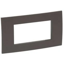 Plaque Legrand Vela Carré Cacao 4 Modules 685806
