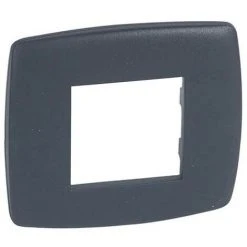 Legrand Vela Plaque Ronde Anthracite 2 Modules 685814