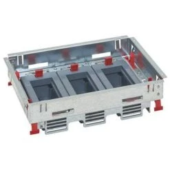 LEGRAND Kit Support Hauteur Réglable Pour Boîte De Sol Standard Pour Prises En Position Horizontale 3 Paniers De 6 Modules