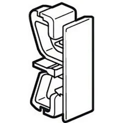 LEGRAND Sachet De 2 Normaclips Pour Goulotte D'installation PVC Logix 45 Blanc Artic (30164)