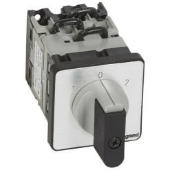 LEGRAND Commutateur à Cames Inverseur Avec Position Arrêt 45° PR12 3P 6 Contacts Fixation Par Vis Sur Porte (027432)